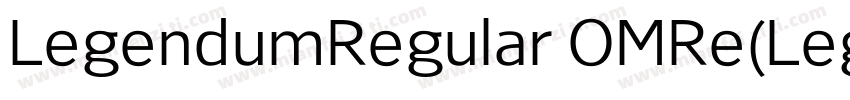 LegendumRegular OMRe(Legendum Regul字体转换